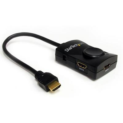 StarTech.com ST122HDMILE 2 Port HDMI Video Splitter with Audio USB Powered Video audio splitter 2 x HDMI desktop