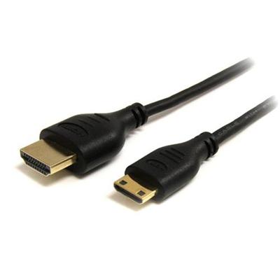 StarTech.com HDMIACMM6S 6 ft Slim High Speed HDMI to Mini HDMI Cable with Ethernet HDMI with Ethernet cable single link HDMI M to mini HDMI M 6 ft