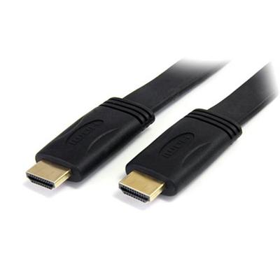 StarTech.com HDMIMM15FL 15 ft Flat High Speed HDMI Cable w Ethernet Ultra HD 4k x 2k HDMI with Ethernet cable HDMI M to HDMI M 15 ft black