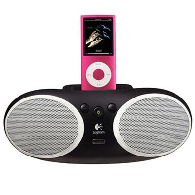Portable Speaker System for iPod/iPhone with rechargeable Battery (Open Box Product Limited Availability No Back Orders)