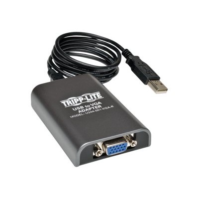TrippLite U244 001 VGA R USB 2.0 to VGA Dual Multi Monitor External Video Graphics Card Adapter 1080p 60Hz External video adapter USB 2.0 D Sub