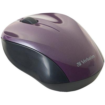 Verbatim 97666 Nano Wireless Notebook Optical Mouse Mouse optical wireless 2.4 GHz USB wireless receiver purple