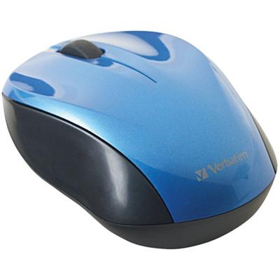 Verbatim 97668 Nano Wireless Notebook Optical Mouse Mouse optical wireless 2.4 GHz USB wireless receiver blue