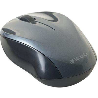 Verbatim 97670 Nano Wireless Notebook Optical Mouse Mouse optical 3 buttons wireless 2.4 GHz USB wireless receiver graphite