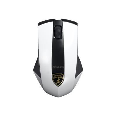 ASUS WX-Lamborghini - Mouse - laser - wireless - 2.4 GHz - USB wireless receiver - white