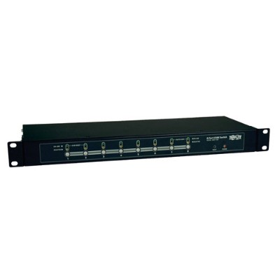 TrippLite B007-008 8-Port KVM Switch 1U Rack-Mount On-Screen Display PS2 TrippLite B007-008 8-Port KVM Switch 1U Rack-Mount On-Screen Display PS2