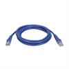 Tripp Lite's snagless Cat5e patch cable has 2 snagless RJ45 molded male connectors featuring integral strain relief. The cable is manufactured from PVC 4-pair stranded UTP.