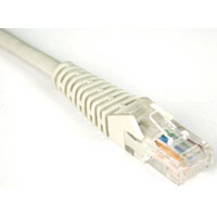 TrippLite N001 007 GY Cat5e 350MHz Snagless Molded Patch Cable RJ45 M M Gray 7 ft.