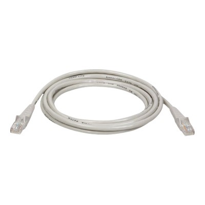 TrippLite N001 010 GY Cat5e 350MHz Snagless Molded Patch Cable RJ45 M M Gray 10 ft.