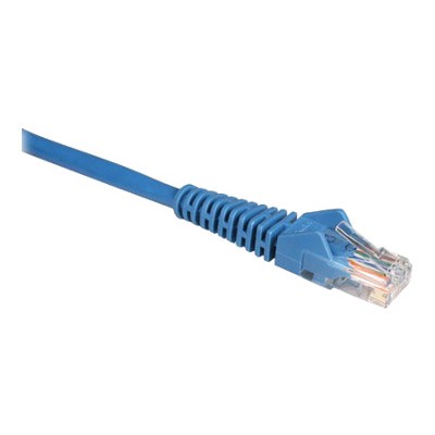 TrippLite N001 025 BL Cat5e 350MHz Snagless Molded Patch Cable RJ45 M M Blue 25 ft.