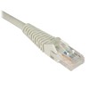 Tripp Lite's snagless Cat5e patch cable has 2 snagless RJ45 molded male connectors featuring integral strain relief. The cable is manufactured from PVC 4-pair stranded UTP.