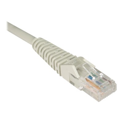 TrippLite N001 050 GY Cat5e 350MHz Snagless Molded Patch Cable RJ45 M M Gray 50 ft.