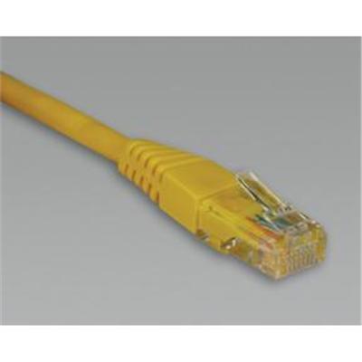 TrippLite N002 010 YW 10ft Cat5e Cat5 350MHz Molded Patch Cable RJ45 M M Yellow 10 Patch cable RJ 45 M to RJ 45 M 10 ft UTP CAT 5e molded st