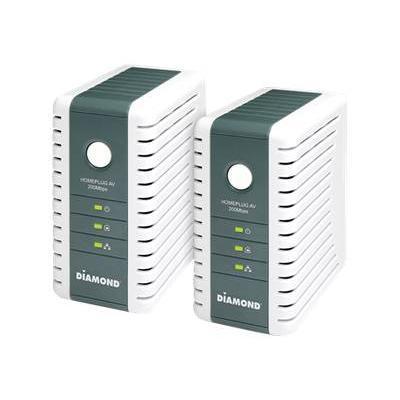 HP200AV Powerline AV Ethernet Adapter Kit - bridge - wall-pluggable