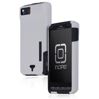 Motorola DROID X2 SILICRYLIC Hard Shell Case with Silicone Core - White/Gray