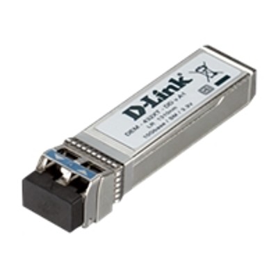 D Link DEM 432XT DD DEM 432XT DD SFP transceiver module 10 Gigabit Ethernet 10GBase LR LC single mode up to 6.2 miles 1300 nm for xStack DGS 3620