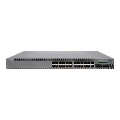 Juniper Networks EX3300 24P EX 3300 24P Switch 24 x 10 100 1000 PoE 4 x 10 Gigabit Ethernet 1 Gigabit Ethernet SFP desktop PoE