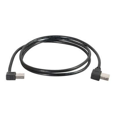 Cables To Go 28112 Right Angle USB 2.0 A B Cable USB cable USB M to USB Type B M USB 2.0 16.4 ft right angled connector black
