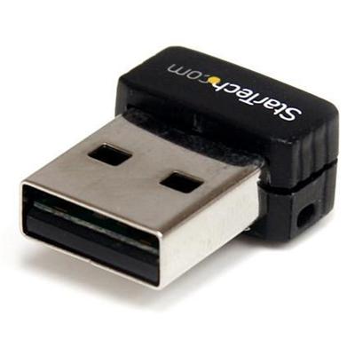 StarTech.com USB150WN1X1 USB 150Mbps Mini Wireless N Network Adapter 802.11n g 1T1R Black