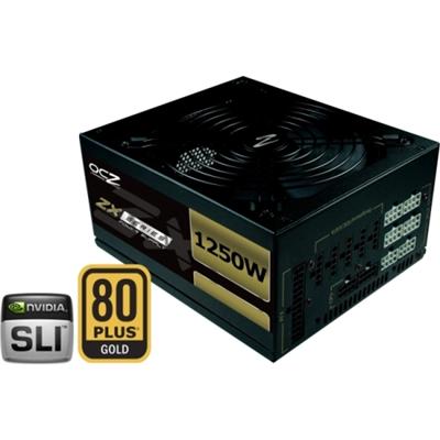 OCZ ZX Series 1250W - Power supply ( internal ) - ATX12V 2.2/ EPS12V - 80 PLUS Gold - AC 115/230 V - 1.25 kW - active PFC