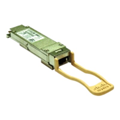 Cisco QSFP 40G SR4= QSFP transceiver module 40 Gigabit Ethernet 40GBASE SR4 MPO multi mode up to 492 ft 850 nm for ASR 9000 Series Nexus 2248PQ 10