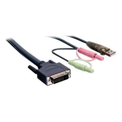 Iogear G2l7d02ud G2l7d02ud - Video / Usb / Audio Cable - 4 Pin Usb Type A  Mini-phone Stereo 3.5 Mm   Dvi-d  Mini-phone 3.5 Mm (m) - Mini-phone Stereo 3.5 Mm