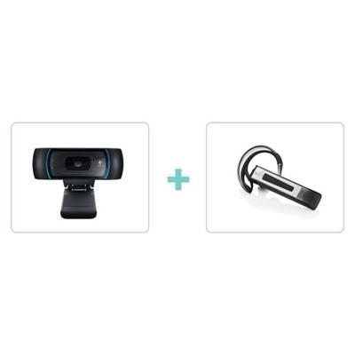 B910 HD Webcam - web camera - with BH870 Wireless Mono Bluetooth Headset
