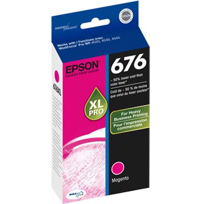 Epson T676XL320 676XL Magenta original ink cartridge for WorkForce Pro WP 4010 4020 4023 4090 4520 4530 4533 4540 4590