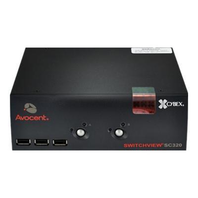 Avocent SC320 001 SwitchView SC320 KVM audio USB switch USB 2 x KVM port s 2 x audio 1 local user desktop