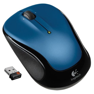 Logitech 910 002650 M325 Mouse optical wireless 2.4 GHz USB wireless receiver blue