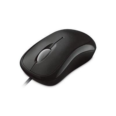 Microsoft 4YH 00005 Basic Optical Mouse for Business Mouse optical 3 buttons wired PS 2 USB black