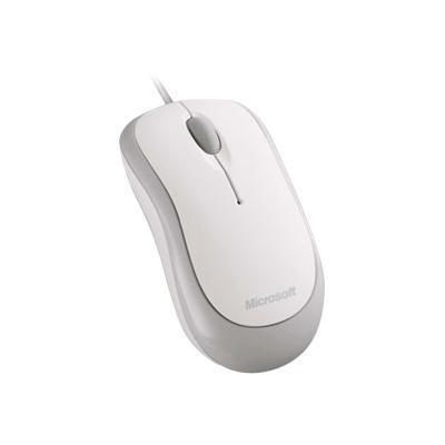 Microsoft 4YH 00006 Basic Optical Mouse for Business Mouse optical 3 buttons wired PS 2 USB white