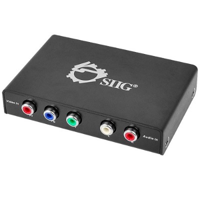 SIIG CE CM0611 S1 Component Video Audio to HDMI Converter Video converter component video black