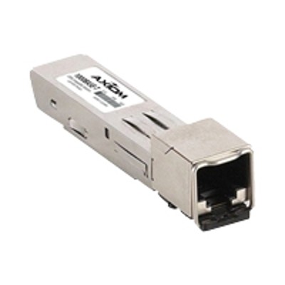 Axiom Memory MGBIC 02 AX SFP mini GBIC transceiver module equivalent to Extreme MGBIC 02 Gigabit Ethernet 1000Base T RJ 45