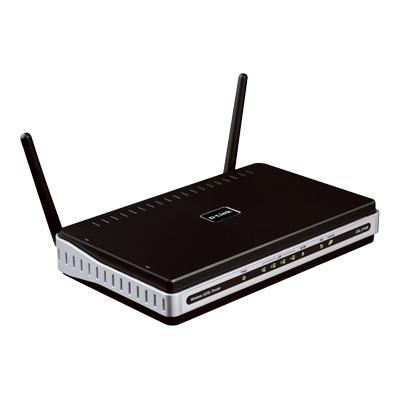 D Link DSL 2740B RangeBooster N DSL 2740B Wireless router DSL modem 4 port switch 802.11b g n draft 2.4 GHz