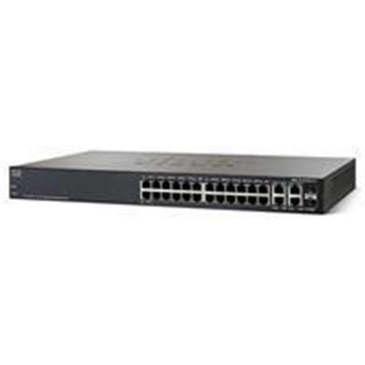 Cisco SRW2024 K9 NA OBREF Small Business 300 Series Managed Switch SG300 28 Switch L3 managed 26 x 10 100 1000 2 x combo Gigabit SFP rack mountable