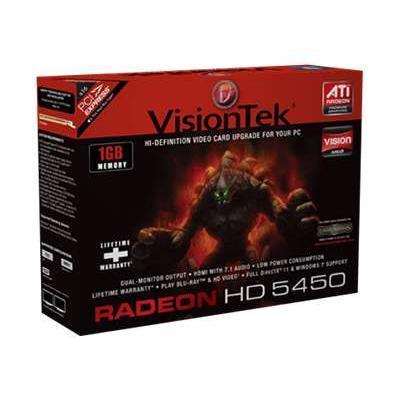 Visiontek 900358 Radeon HD 5450 Graphics card Radeon HD 5450 1 GB DDR3 PCIe 2.1 x16 DVI D Sub HDMI