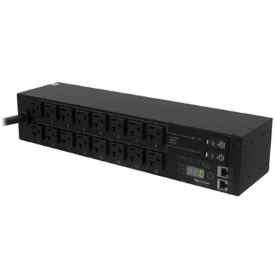 Cyberpower PDU30MT16FNET Monitored Series PDU30MT16FNET Power distribution unit rack mountable AC 120 V input NEMA L5 30 output connectors 16 2U