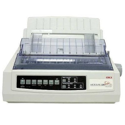 Oki 62412901 Microline 320 Turbo Printer monochrome dot matrix 240 x 216 dpi 9 pin up to 435 char sec parallel
