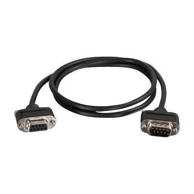 Cables To Go 52183 CMG Rated DB9 Low Profile Null Modem M F Null modem cable DB 9 M to DB 9 F 3 ft molded thumbscrews black