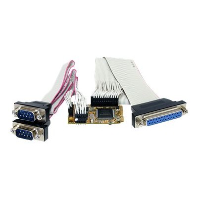 StarTech.com MPEX2S1P552 2s1p Serial Parallel Combo Mini PCI Express Card for Embedded Systems Parallel serial adapter Mini PCI Express parallel serial