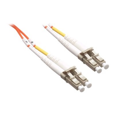 Axiom Memory LCLCMD5O 50M AX Network cable LC multi mode M to LC multi mode M 164 ft fiber optic 50 125 micron OM2 riser snagless orange