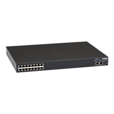 Black Box LES1216A-R2 Advanced - Console server - 16 ports - 10Mb LAN 100Mb LAN RS-232 PPP - 1U Black Box LES1216A-R2 Advanced - Console server - 16 ports - 10Mb LAN 100Mb LAN RS-232 PPP - 1U