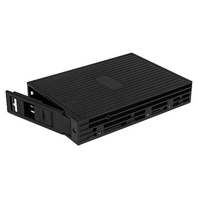 StarTech.com 25SATSAS35 2.5in SATA SAS SSD HDD to 3.5in SATA Hard Drive Converter Storage bay adapter 3.5 to 2.5 black