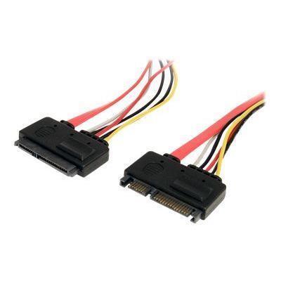 StarTech.com SATA22PEXT 12in 22 Pin SATA Power and Data Extension Cable SATA extension cable SATA combo F to SATA combo M 1 ft red