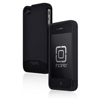 iPhone 4 4S EDGE PRO Hard Shell Slider Case - Matte Black / Black Chrome