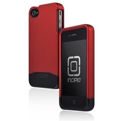 iPhone 4 4S EDGE PRO Hard Shell Slider Case - Iridescent Red / Black Chrome