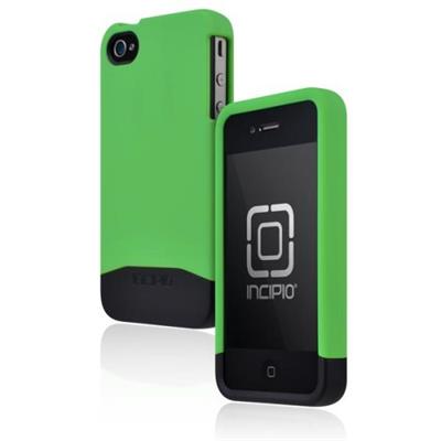 iPhone 4 4S EDGE PRO Hard Shell Slider Case - Neon Green / Matte Black