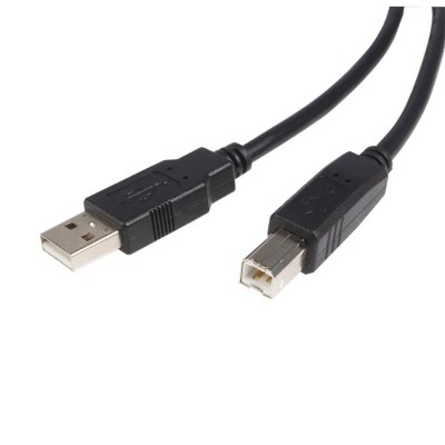StarTech.com USB2HAB1 1 ft USB 2.0 A to B Cable M M USB cable USB M to USB Type B M USB 2.0 1 ft black for P N PEXUSB7LP SAT3510U2FGB SAT35