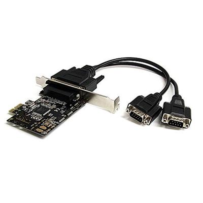 StarTech.com PEX2S553B 2 Port RS232 PCI Express Serial Card w Breakout Cable Serial adapter PCIe low profile RS 232 x 2